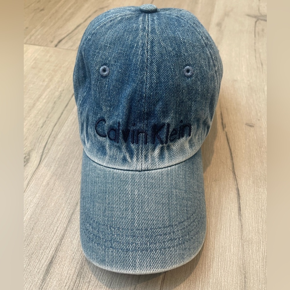 Calvin Klein Denim Logo Baseball Cap One Size OS